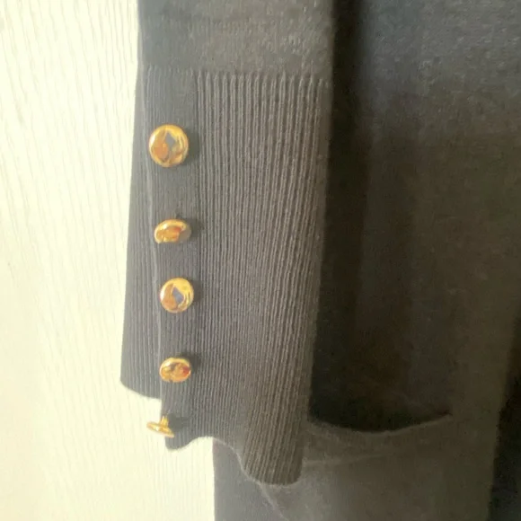 JM Collection Black Cardigan - Picture 4 of 5